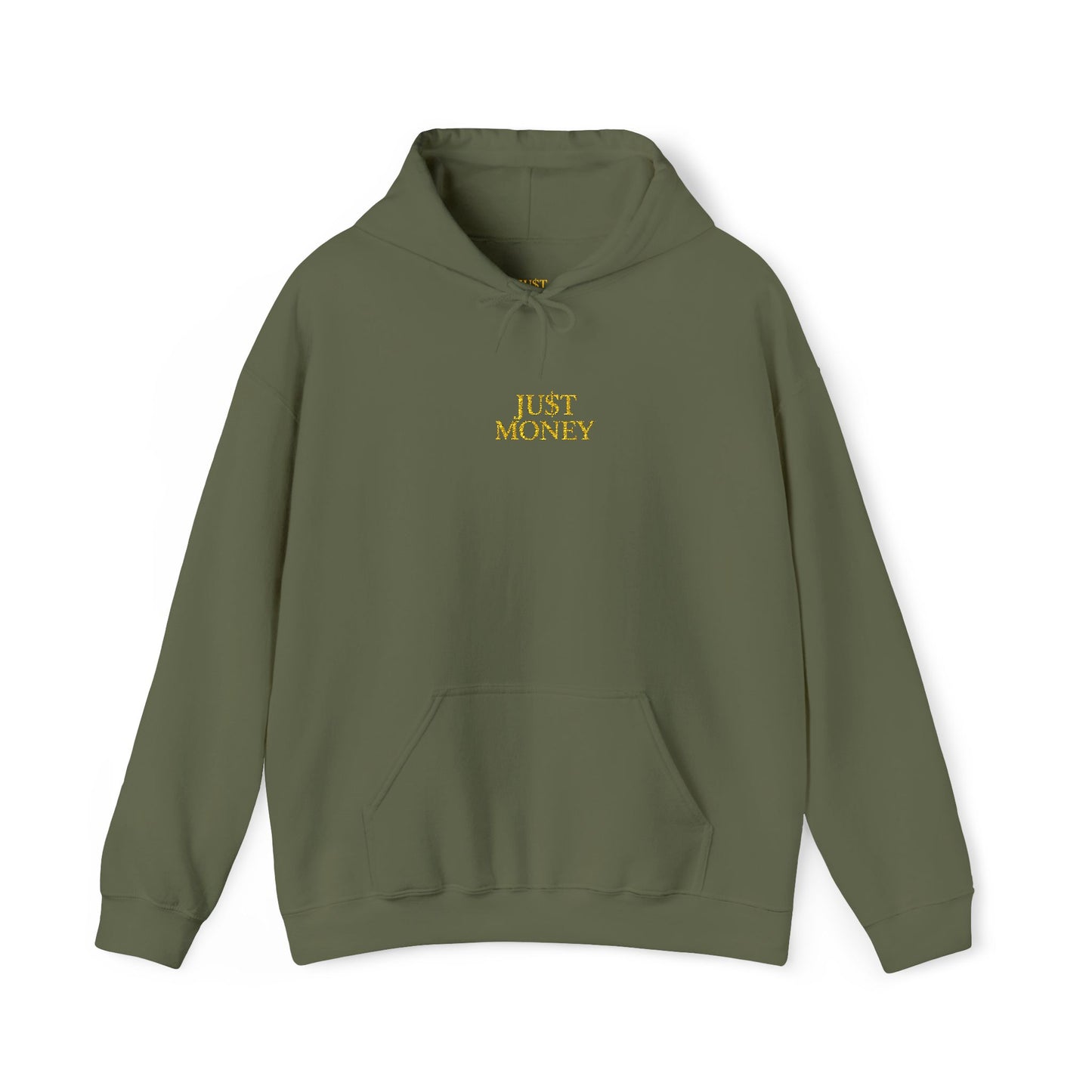 JU$T MONEY™ Heavy Blend Hoodie – Premium Unisex Streetwear | Bold & Clean Design | Cozy Everyday Essential