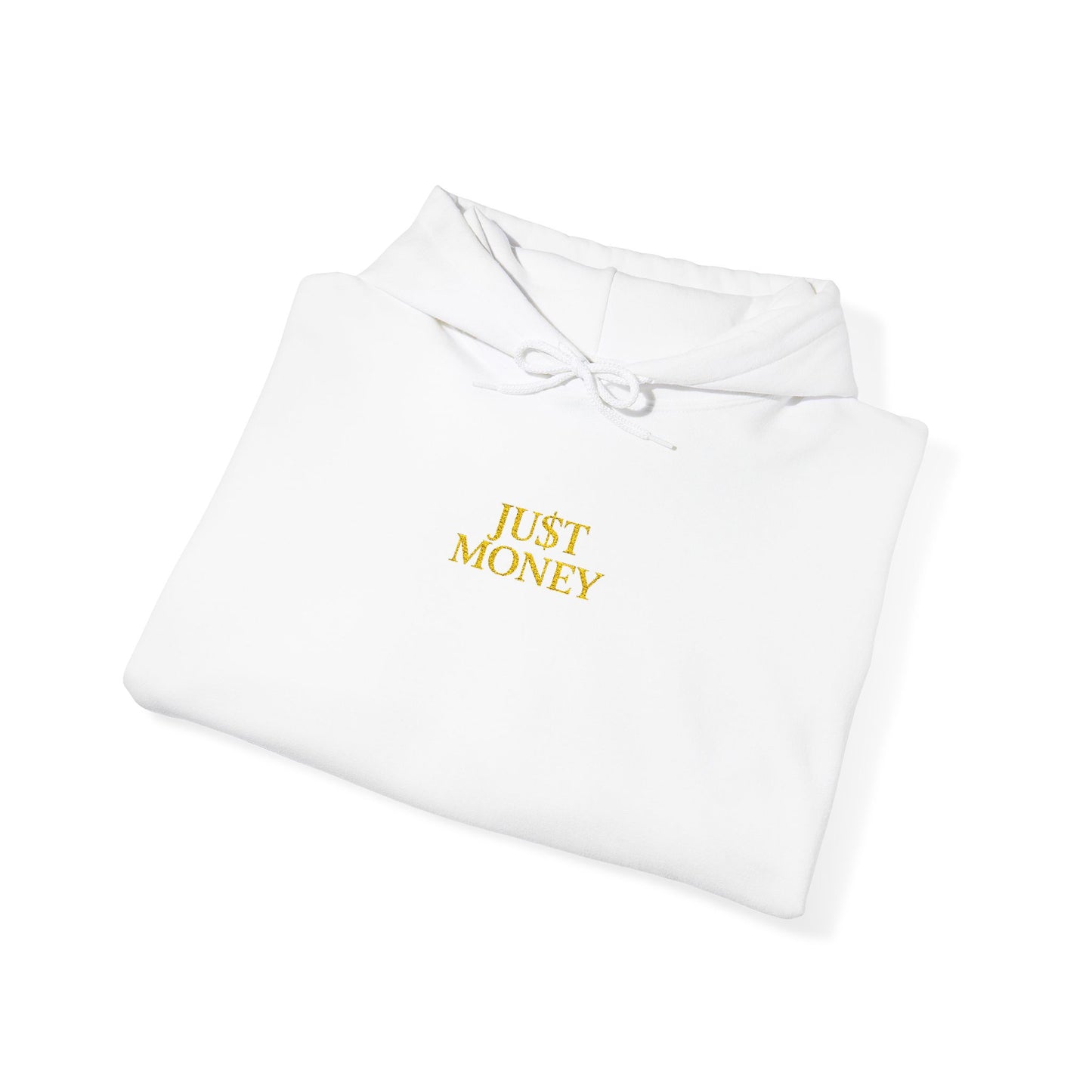 JU$T MONEY™ Heavy Blend Hoodie – Premium Unisex Streetwear | Bold & Clean Design | Cozy Everyday Essential