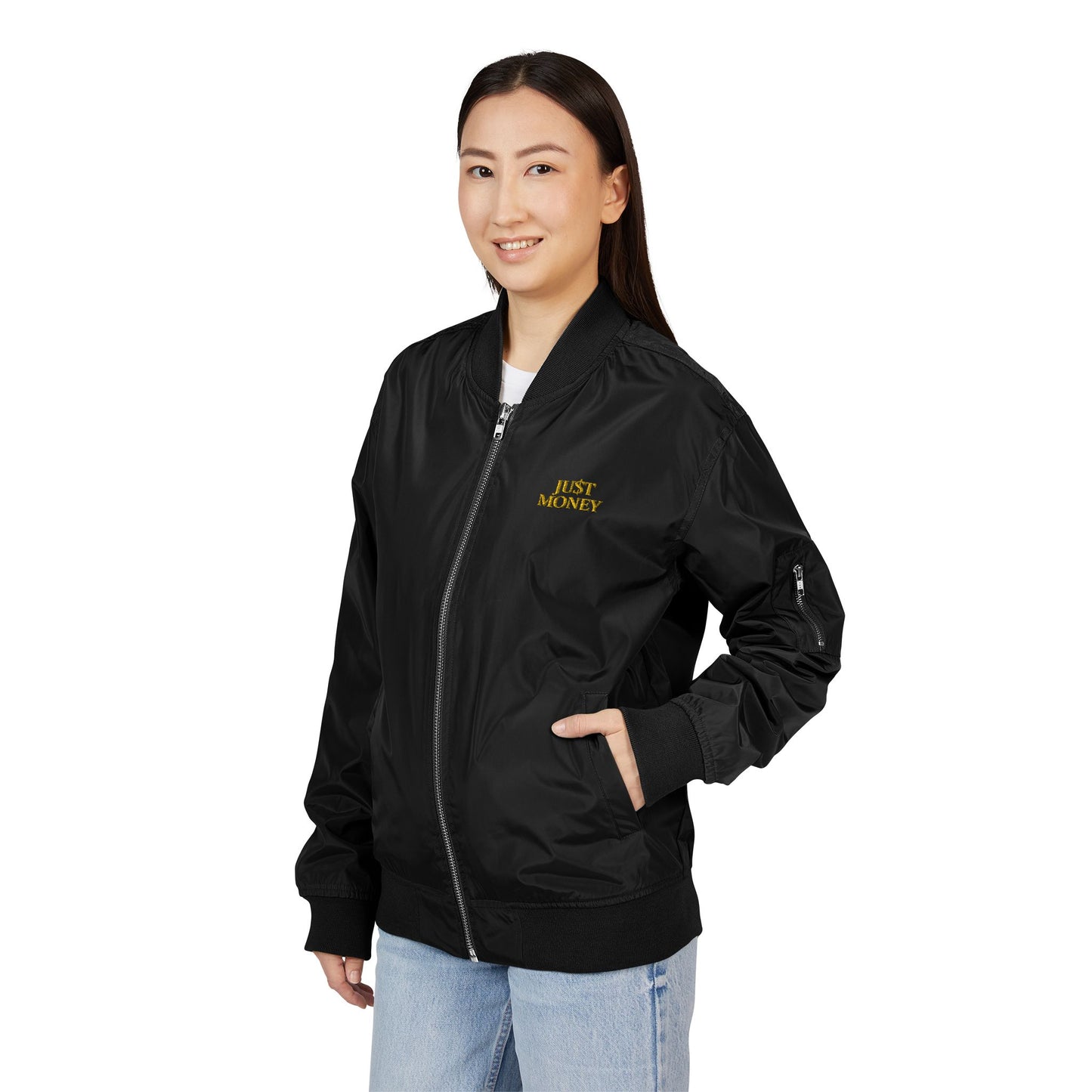 JU$T MONEY™ Bomber Jacket – Discipline in Motion