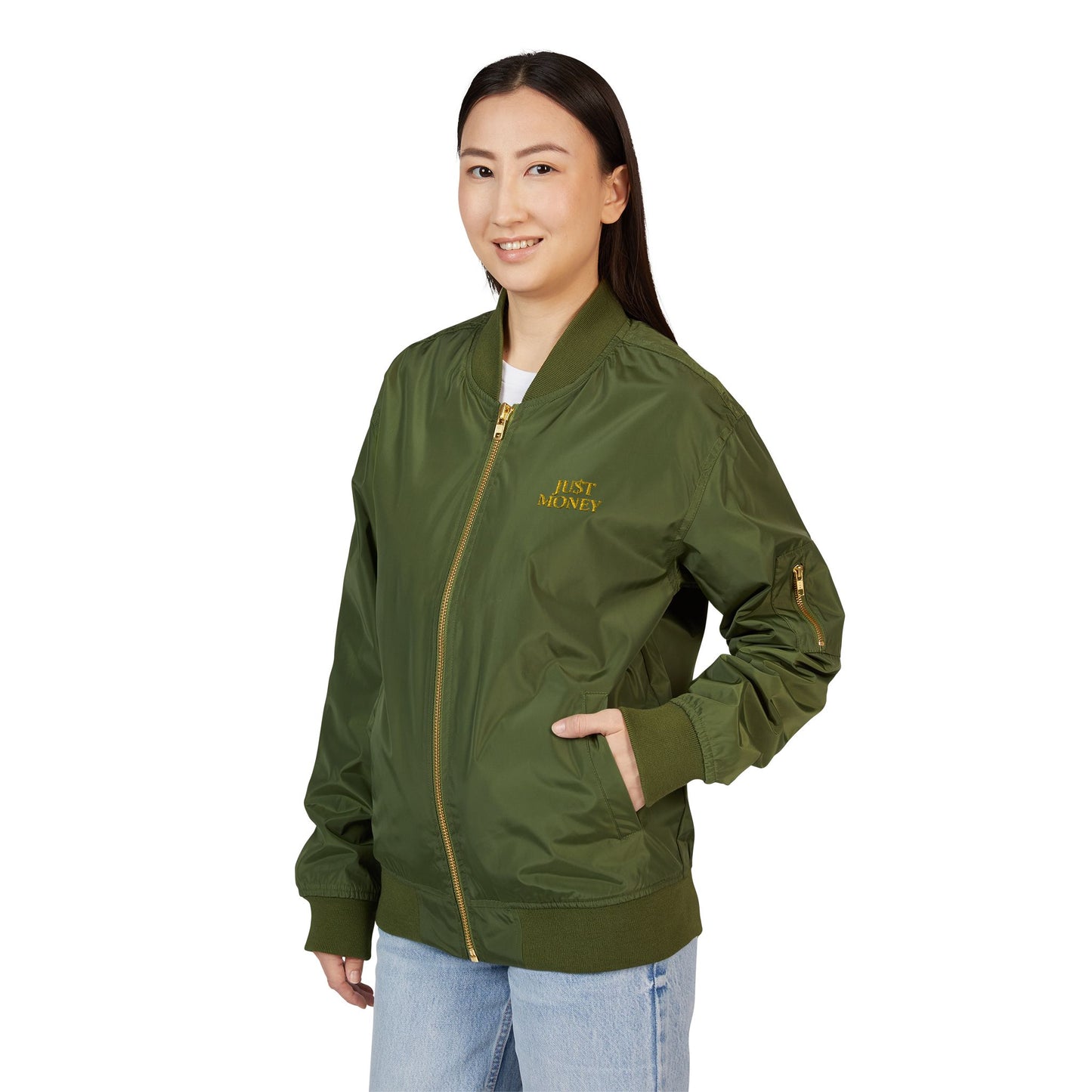 JU$T MONEY™ Bomber Jacket – Discipline in Motion