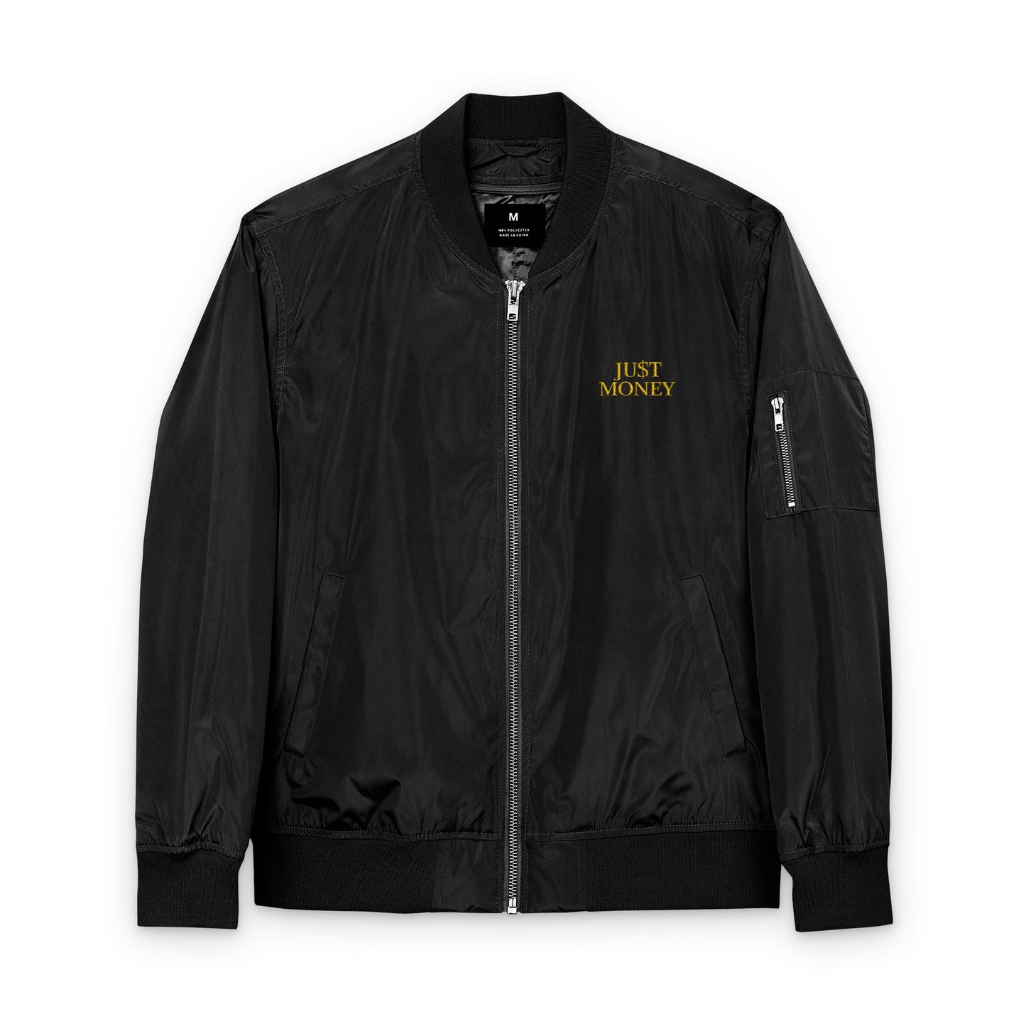 JU$T MONEY™ Bomber Jacket – Discipline in Motion