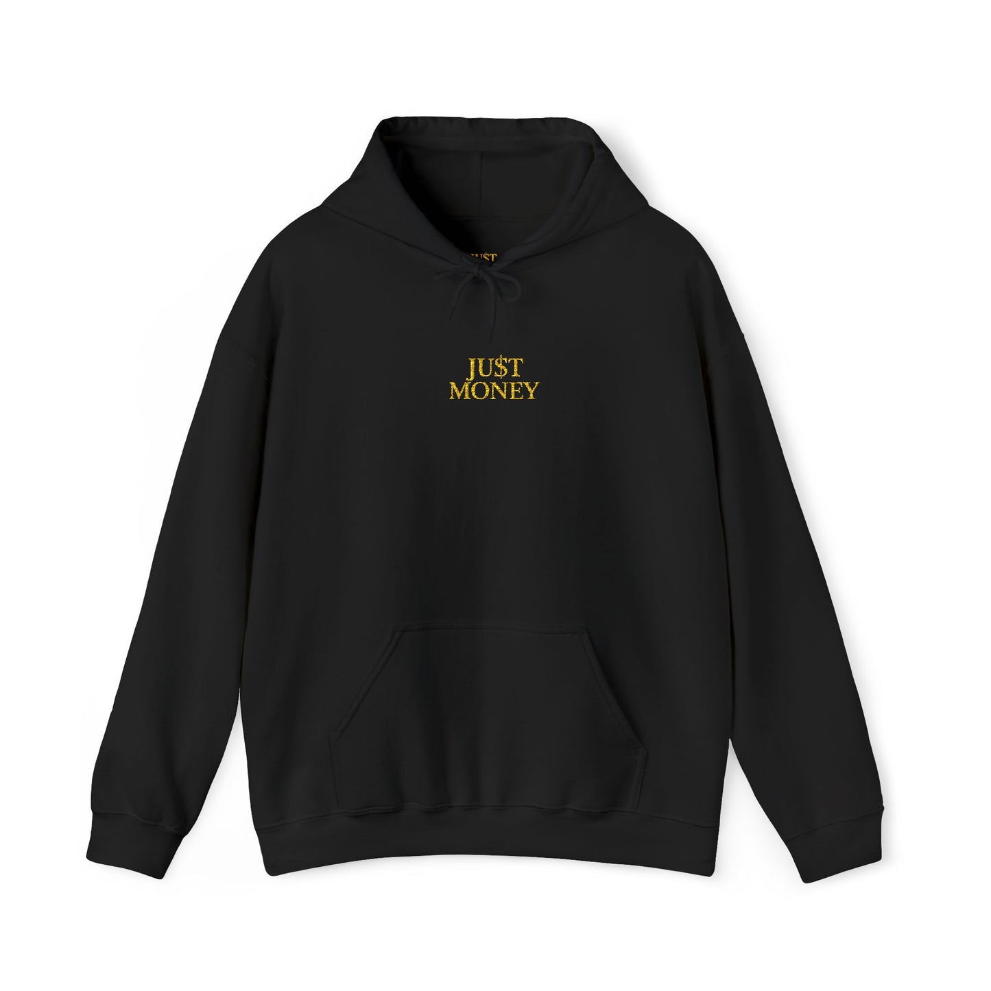 JU$T MONEY™ Heavy Blend Hoodie – Premium Unisex Streetwear | Bold & Clean Design | Cozy Everyday Essential